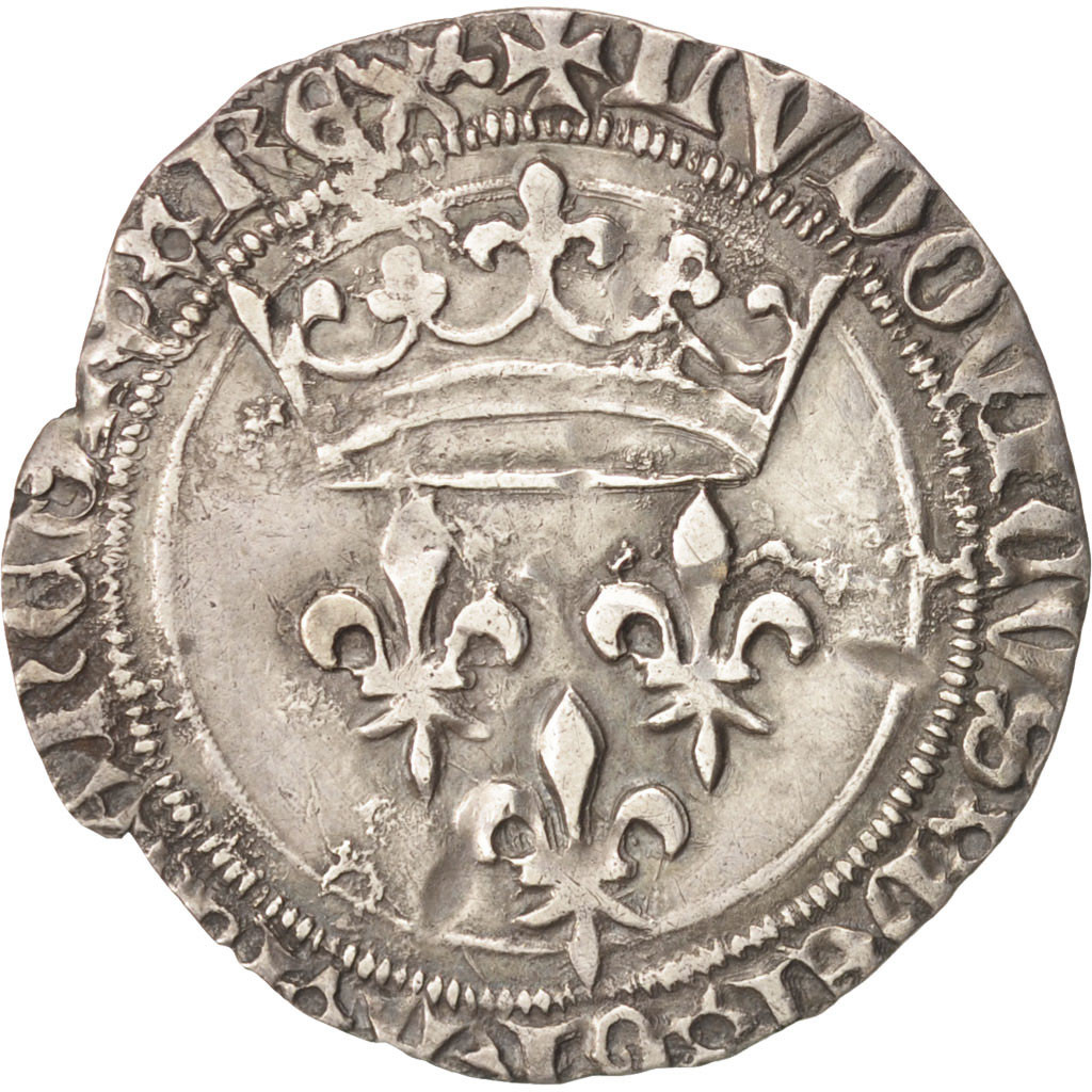 15126 France Louis XI Gros De Roi Lyon TTB Argent Duplessy 548