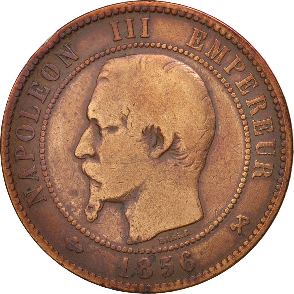 France Napoleon Iii Centimes Rouen B Bronze Km