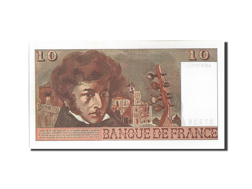 207507 FRANCE 10 Francs 10 F 1972 1978 Berlioz 1975 KM 150b 1975