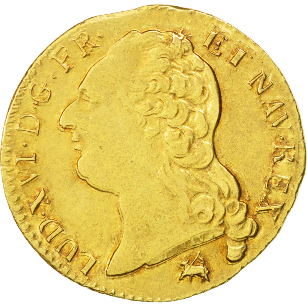 Valeur D Un Louis D Or En Euro #29246 Louis XVI, Louis d'or à la tête nue 1787 Rouen, KM 591.3 : TTB