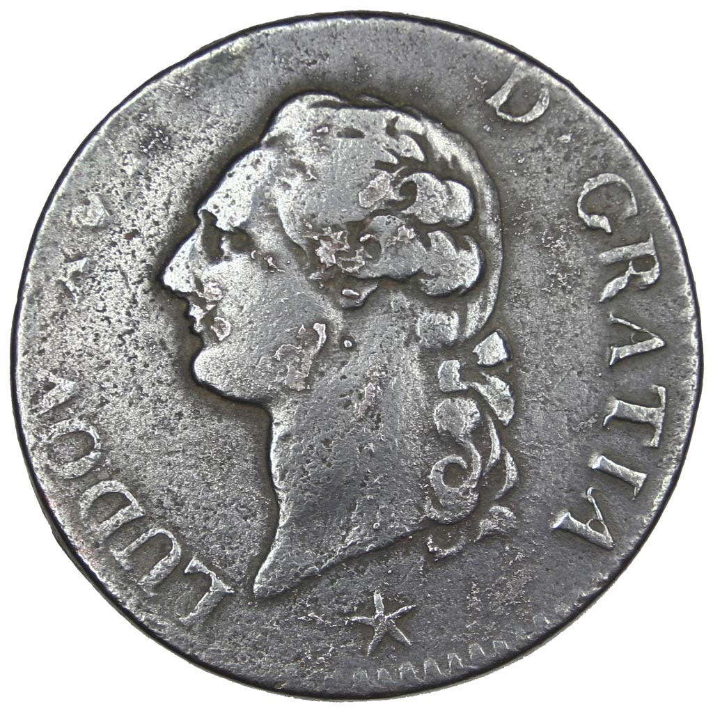 Louis Xvi Sol Tb Sol De Euros Lille Cuivre