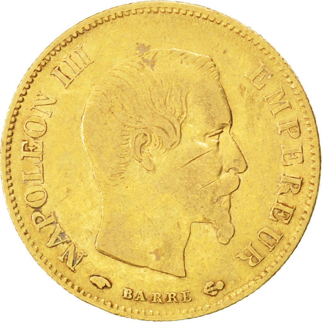 Second Empire Francs Or Napol On Iii T Te Nue A Paris