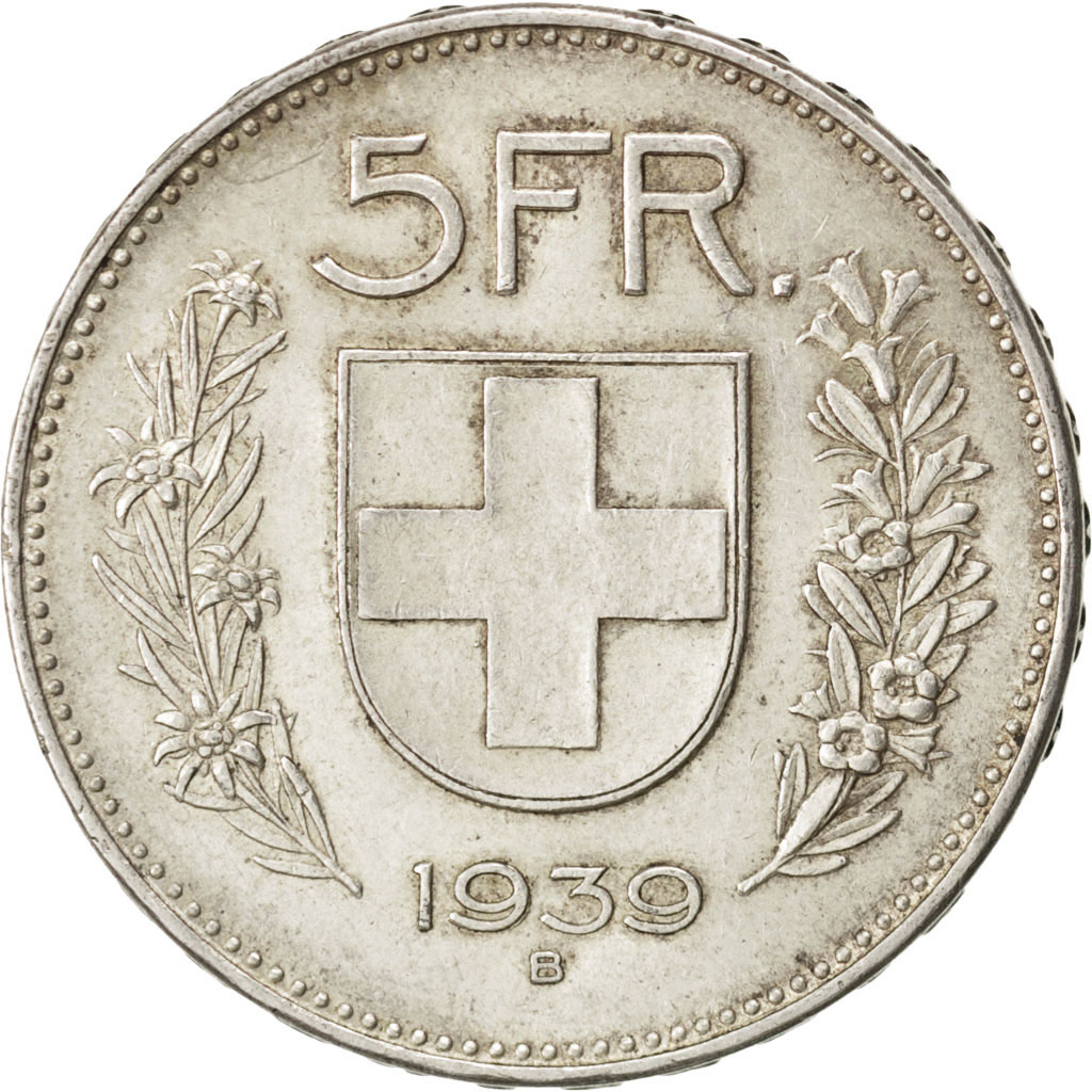 5 francs 1939 suisse