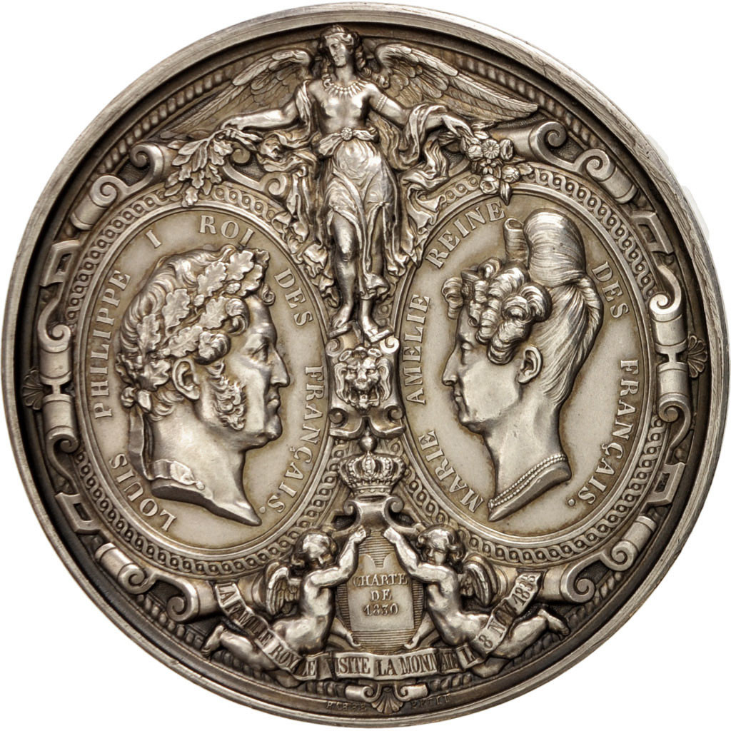 Louis-Philippe and Victoria, Commemorative medal in pew…