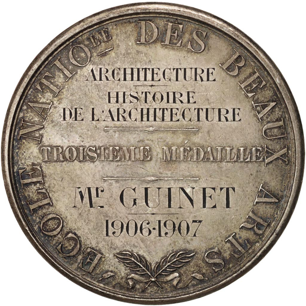 #406655 France, Medal, École Nationale Des Beaux Arts, Architecture ...