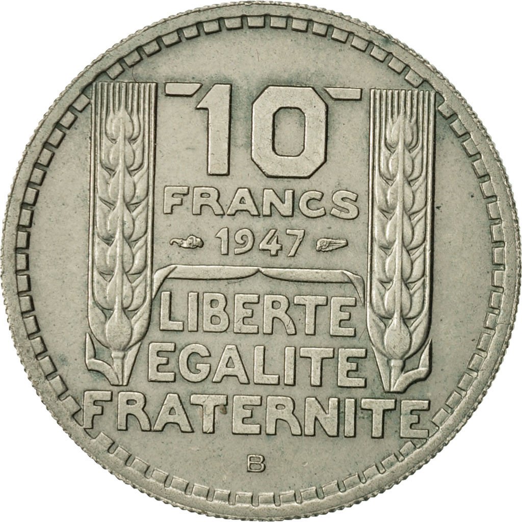 #421304 France, Turin, 10 Francs, 1947, Beaumont  Le Roger, TTB