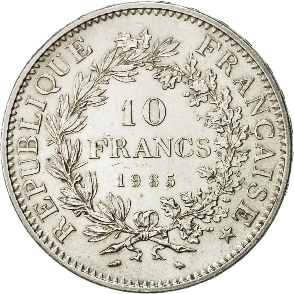 #421525 France, Hercule, 10 Francs, 1965, Paris, SUP, Argent, KM932