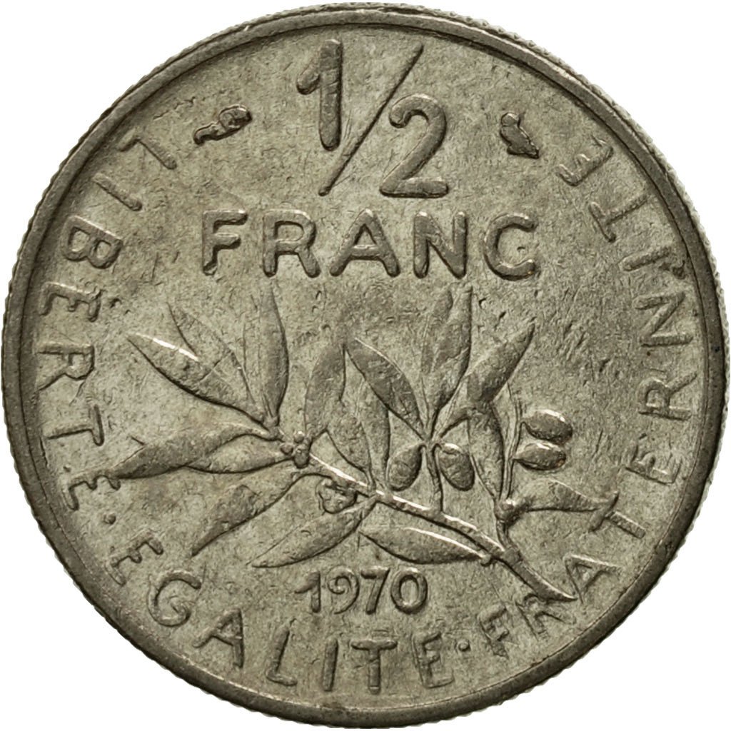 #424831 France, Semeuse, 1/2 Franc, 1970, Paris, TTB+, Nickel, KM931.1