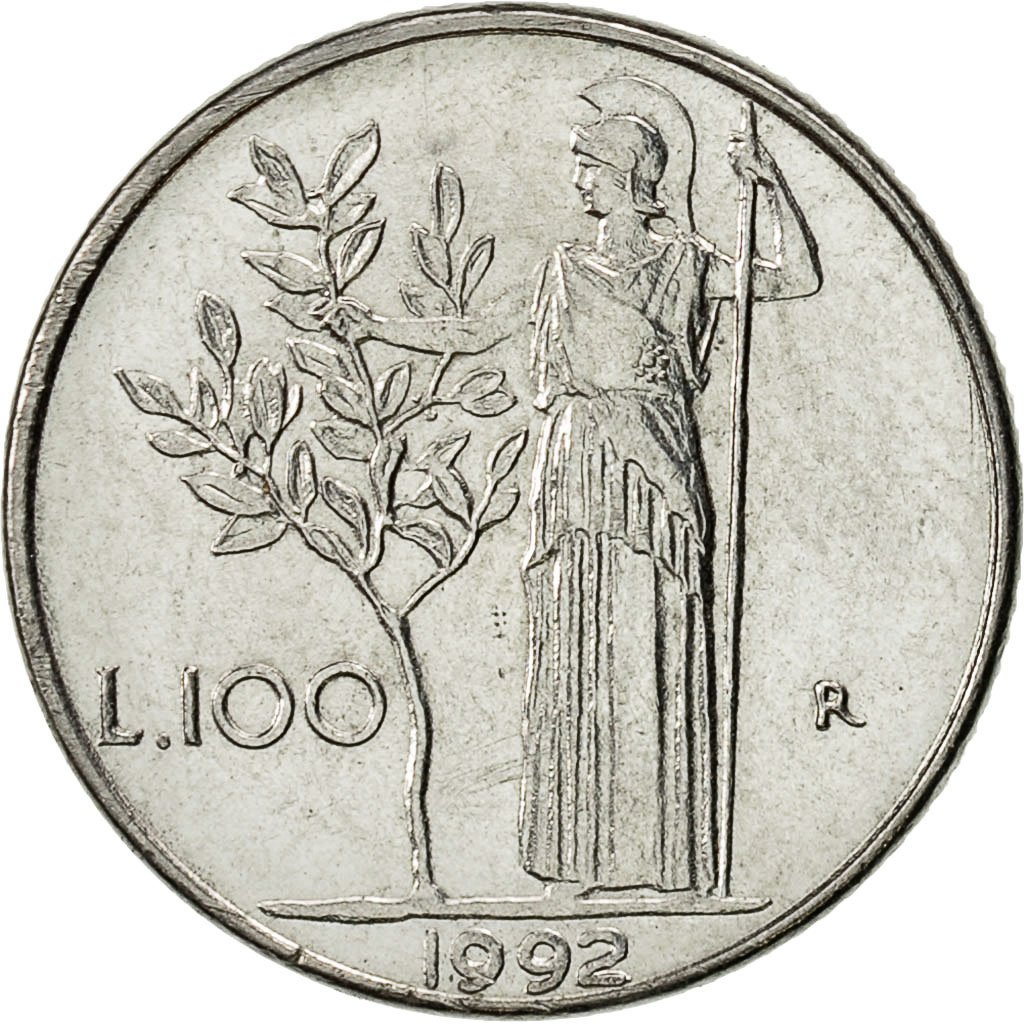 426917 Monnaie Italie 100 Lire 1992 Rome SUP Stainless Steel KM