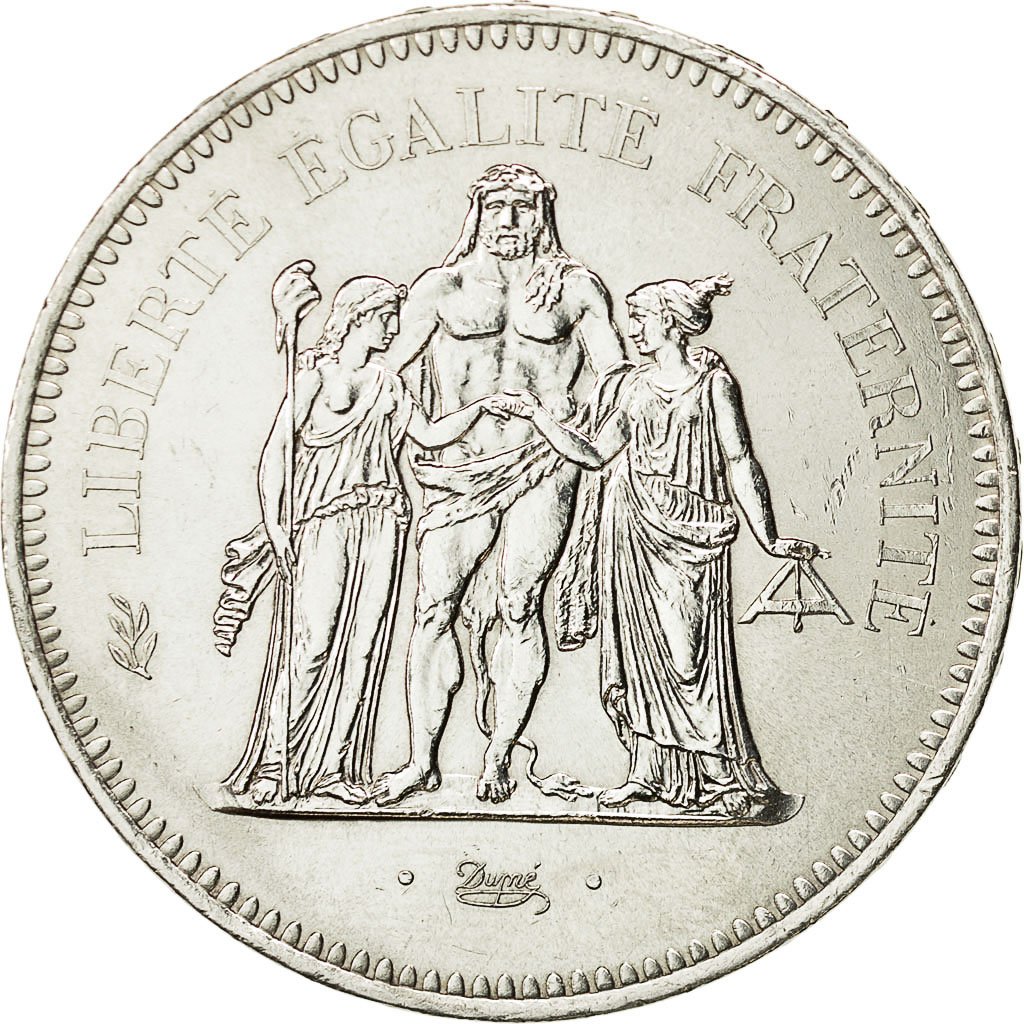 Valeur Pièce 50 Francs Argent Hercule 1976 #429482 France, Hercule, 50 Francs, 1976, Paris, SPL, Argent, KM:941.1