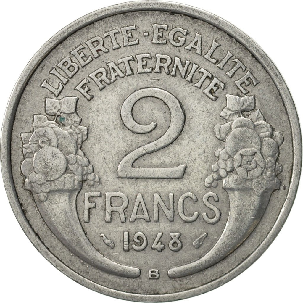 #469462 France, Morlon, 2 Francs, 1948, Beaumont  Le Roger, TTB