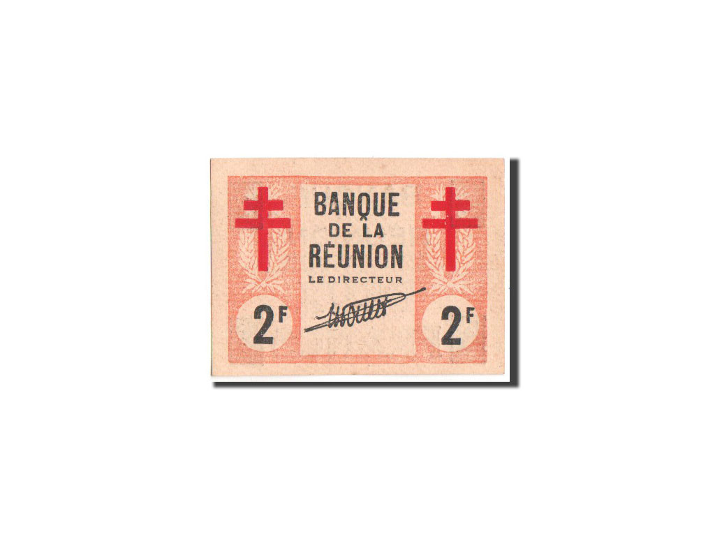 Piece De 2 Euros Croix De Lorraine #48051 Réunion, Croix de Lorraine, 2 Francs, 12.08.1943, KM:35 : SPL, 2