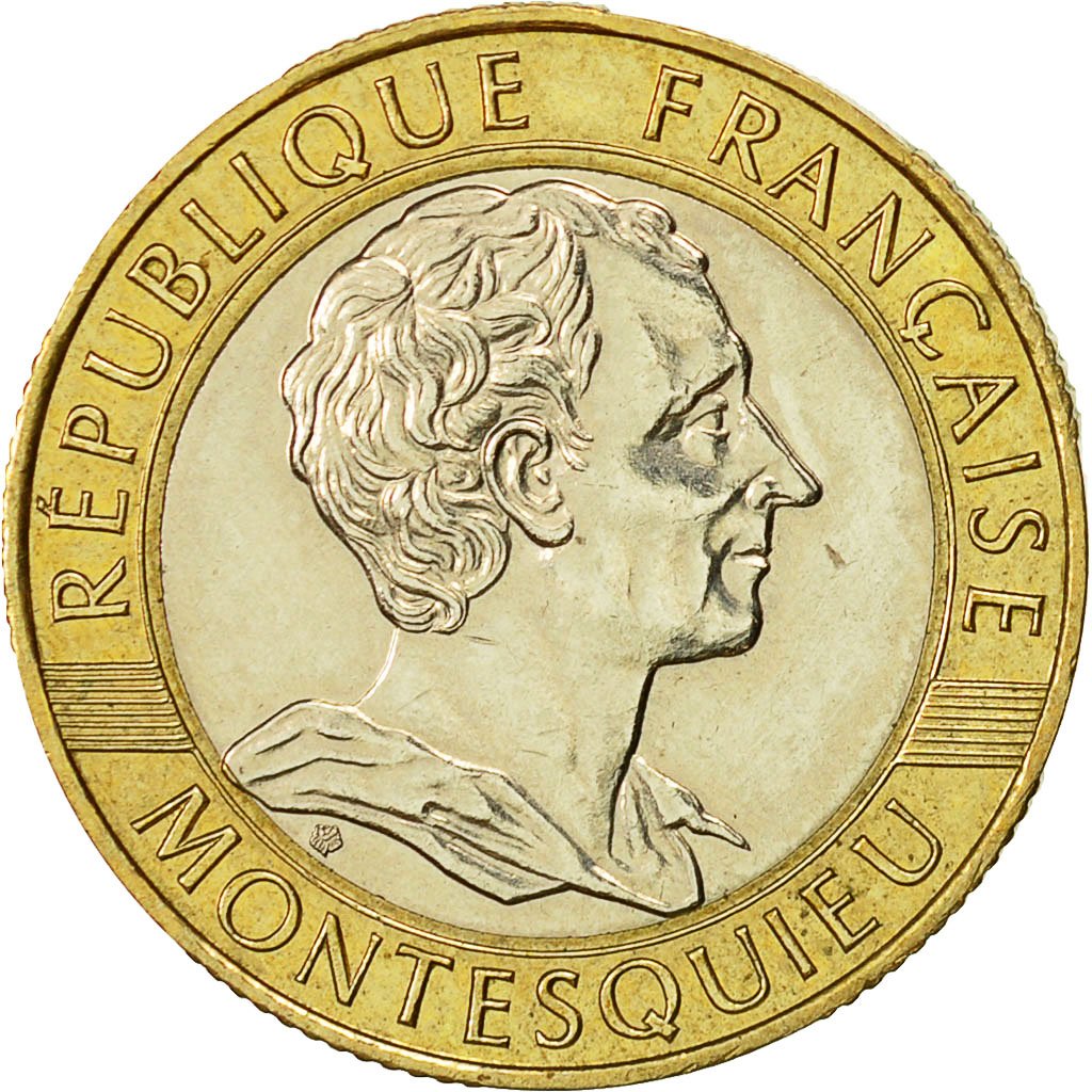 #482439 Monnaie, France, Montesquieu, 10 Francs, 1989, Paris, SPL, Bi