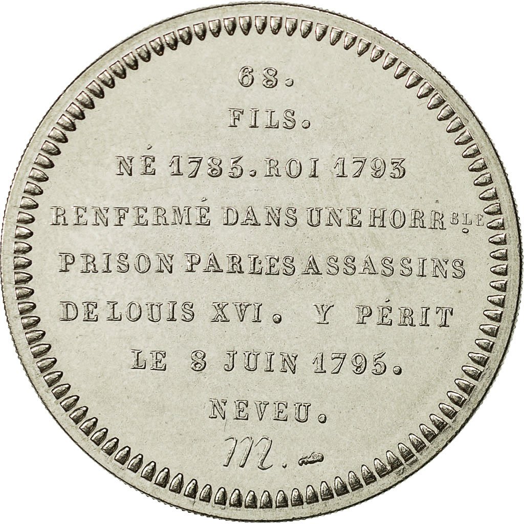 491547 France, Medal, Roi de France, Louis XVII, History, MS(65-70 