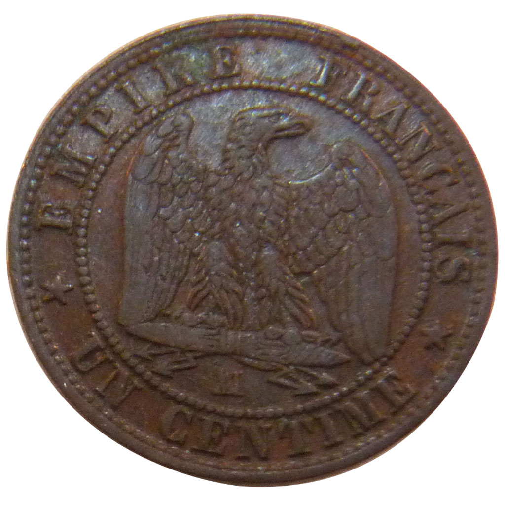 51075 Second Empire 1 Centime Napoléon III Tête Nue TB 1 Centime