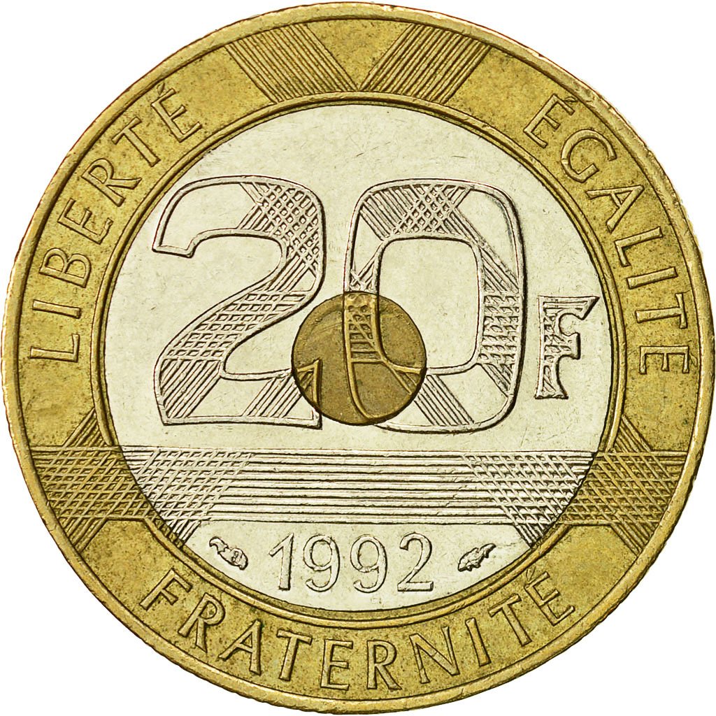 Pièce 20 Francs 1992 Mont St Michel Prix #521423 Monnaie, France, Mont Saint Michel, 20 Francs, 1992, Paris, TTB