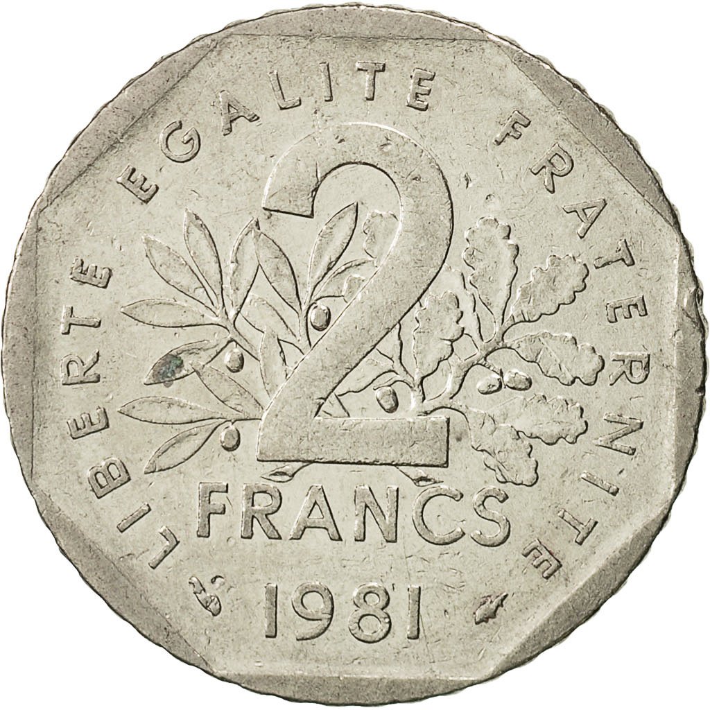 #522715 France, Semeuse, 2 Francs, 1981, Paris, TB+, Nickel, KM942.1