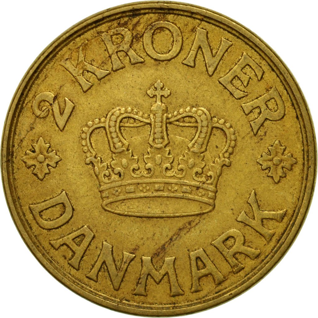 #543286 Monnaie, Danemark, Christian X, 2 Kroner, 1925 ...