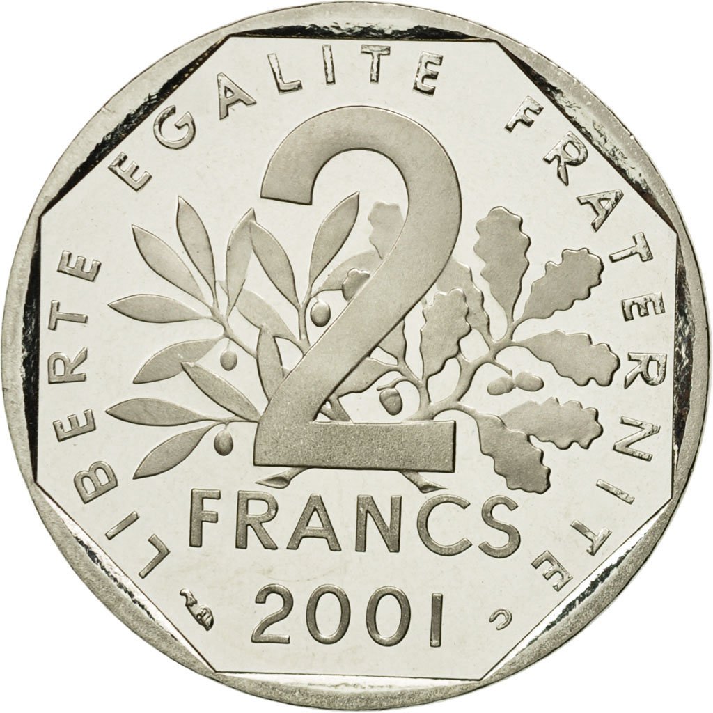 #582587 Monnaie, France, Semeuse, 2 Francs, 2001, FDC, Nickel, Gadoury