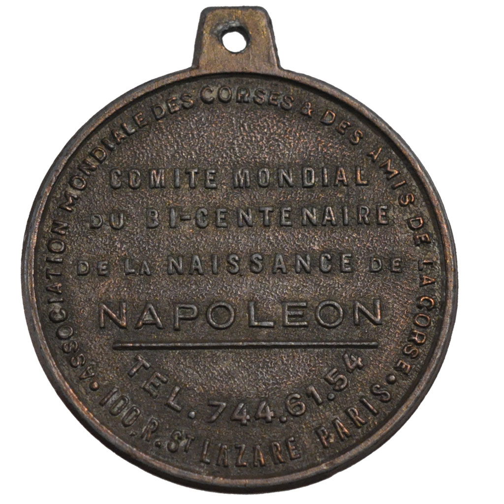 62411 Bicentenary of the birth of Napoleon, Medal : VF+, Politics