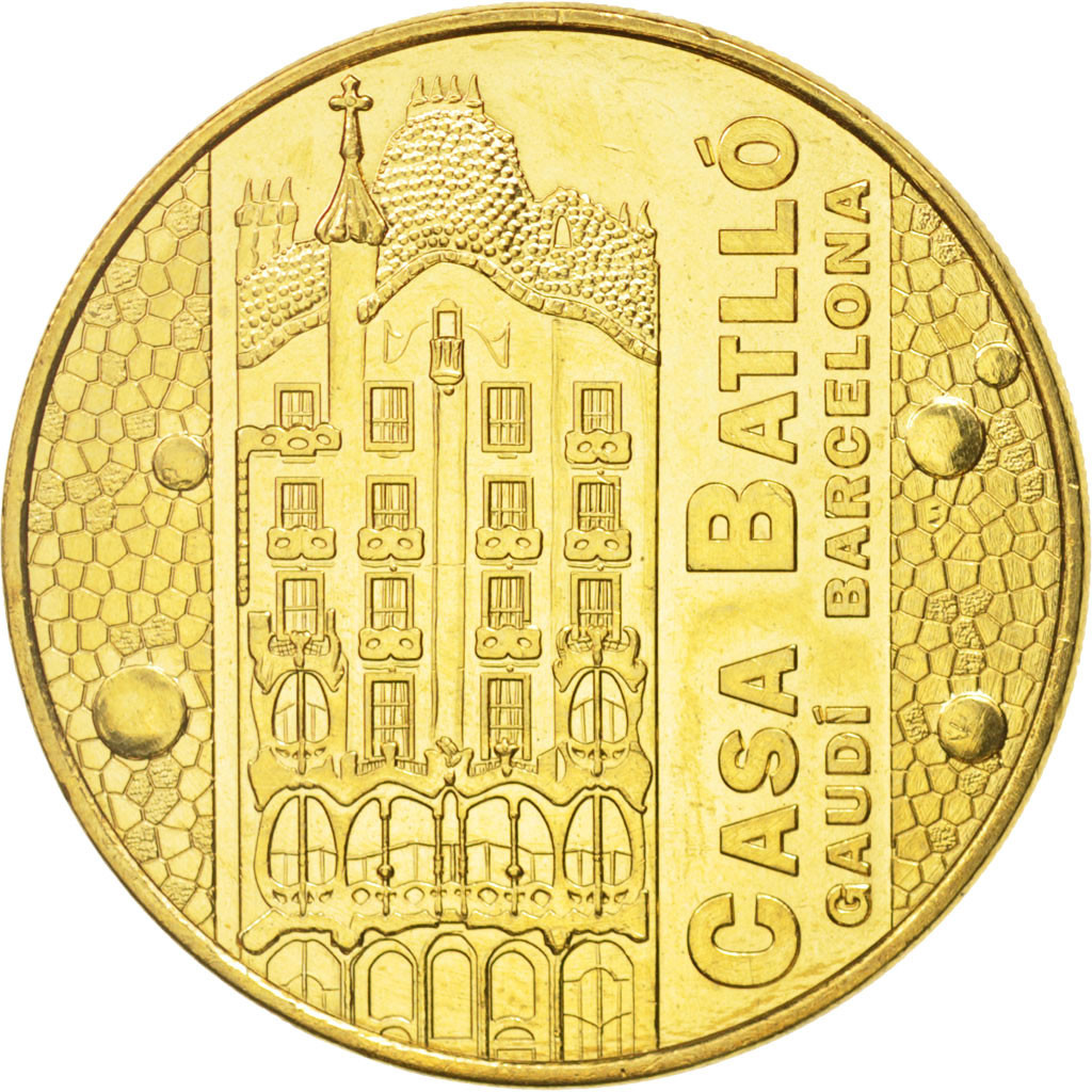 2013 - ESPAGNE DRAGON BY GAUDI BARCELONA MDP 2013 MEDAILLE SOUVENIR MONNAIE  DE PARIS JETON TOURISTIQUE MEDALS COINS TOKENS