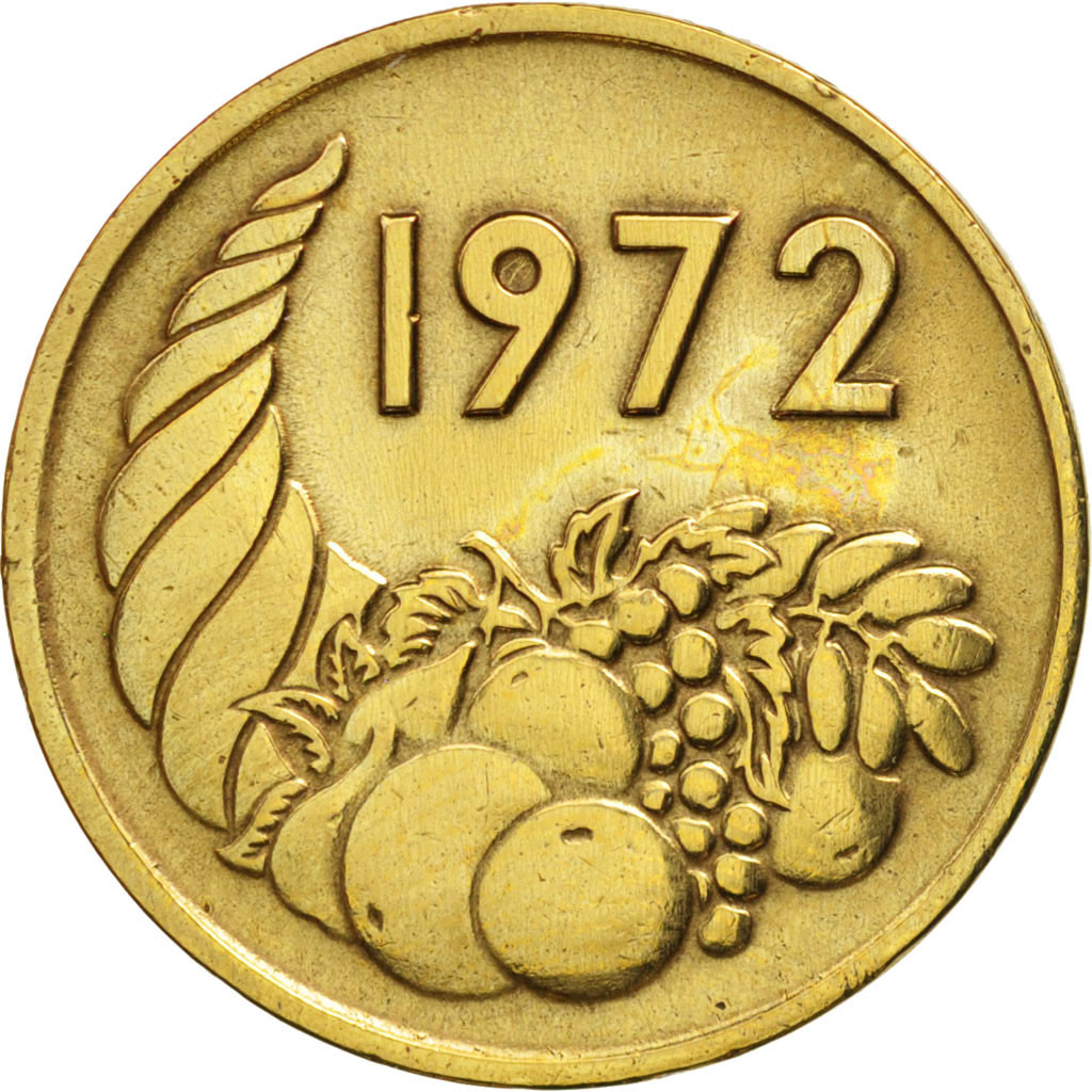 Algeria, 20 Centimes, 1972, EF(40-45), Aluminum-Bronze, KM:103