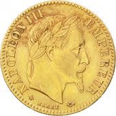 Second Empire, 10 Francs Or Napolon III tte laure 1865 Paris, KM 800.1