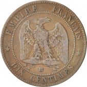 14511 Second Empire 10 Centimes satirique Napoléon III avec un casque