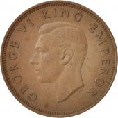 New Zealand, George VI, 1/2 Penny, 1941, TTB+, Bronze, KM:12