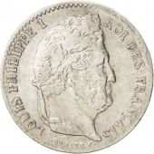 France, Louis-Philippe, 1/4 Franc, 1842, Paris, AU(50-53), Silver, KM:740.1