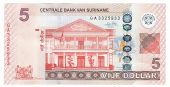 Suriname, 5 Dollars type 2010