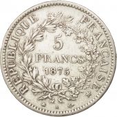 France, Hercule, 5 Francs, 1875, Paris, TTB, Argent, KM:820.1, Gadoury:745a