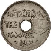 Greece, George I, 20 Lepta, 1912, EF(40-45), Nickel, KM:64