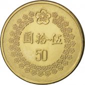 Rpublique de Chine, TAIWAN, 50 Yuan, 1992, SUP+, Nickel-brass, KM:554