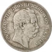 German States, HESSE-DARMSTADT, Ludwig III,5 Mark,1875,Darmstadt,VF(30-35),KM353