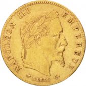 France, Napolon III, 5 Francs, 1866, Paris, TTB, Or, Gadoury 1002