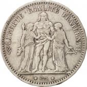 France, Hercule, 5 Francs, 1877, Bordeaux, TB+, Argent, KM:820.2, Gadoury:745a