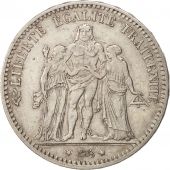 France, Hercule, 5 Francs, 1877, Paris, TTB, Argent, KM:820.1, Gadoury:745a