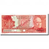 Banknote, Paraguay, 5000 Guaranies, 1952, Specimen TDLR, KM:202s, UNC(65-70)