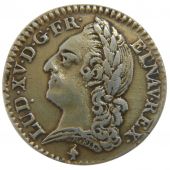 Louis XV, 1/10 Ecu with the Old Head