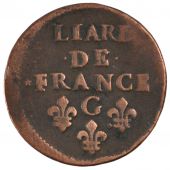 24119 Louis XIV Liard de France au buste juvénile TB Liard De 16