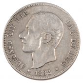 Espagne, Alphonse XII, 2 Pesetas