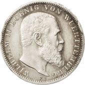 Allemagne, Wurttemberg, Wilhelm II, 3 Mark, 1912 F, Freudenstadt, KM 635