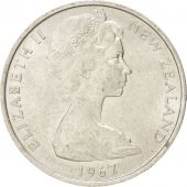 New Zealand, Elizabeth II, 10 Cents, 1967, KM:35, SPL, Copper-nickel