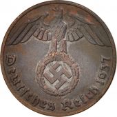 Allemagne, IIIme Reich, Reichspfennig, 1937, Paris, TTB, Bronze, KM:89