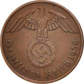 Allemagne, IIIme Reich, 2 Reichspfennig, 1938, Berlin, TTB+, Bronze, KM:90