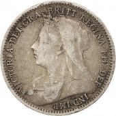 Grande-Bretagne, Victoria, 3 Pence, 1900, TB, Argent, KM:777