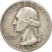 tats-Unis, Washington Quarter, Quarter, 1952, U.S. Mint, Denver, TB, Argent