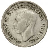 Australie, George VI, Threepence, 1950, TTB, Argent, KM:44