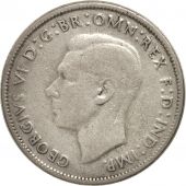 Australie, George VI, Florin, 1947, Melbourne, TB+, Argent, KM:40a